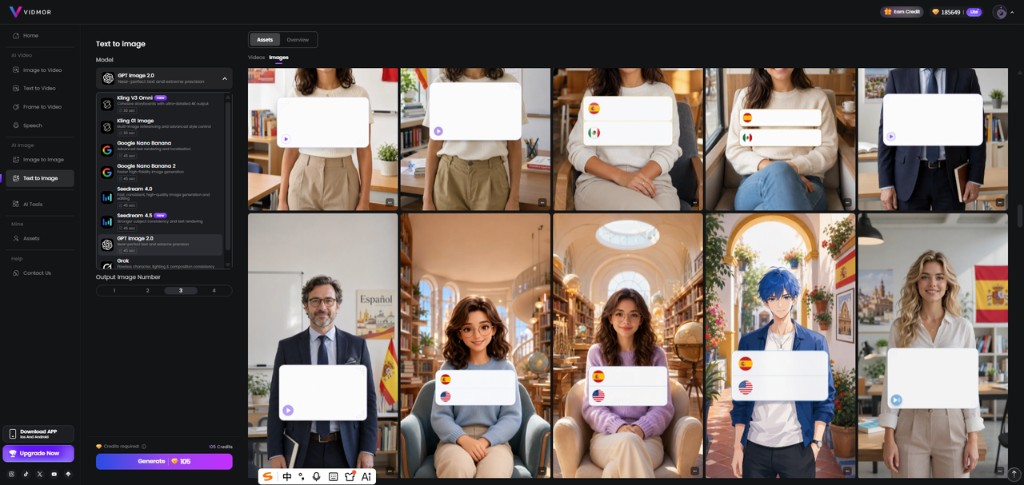 同一套模板批量生成的人物与场景素材